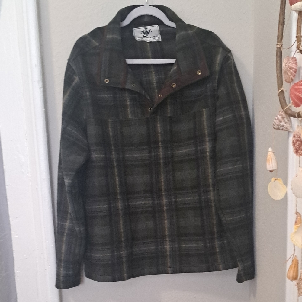 Vintage John Wayne Snap Button Fleece Pullover